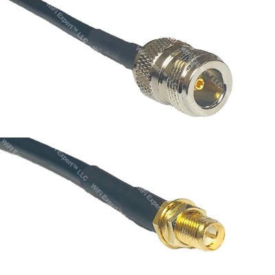 RFC240UF N FEMALE to RP-SMA FEMALE Coax RF Cable USA-Ship Lot