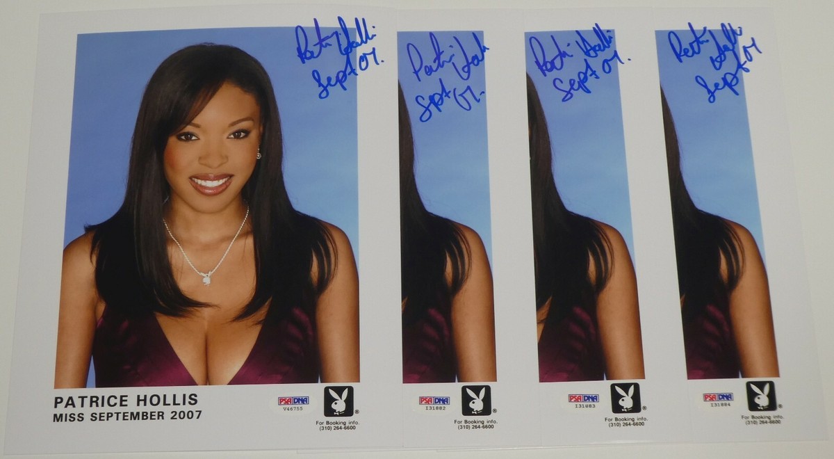 Patrice Hollis Signed Playboy 8x10 Photo PSADNA COA Official Playmate  Headshot | eBay