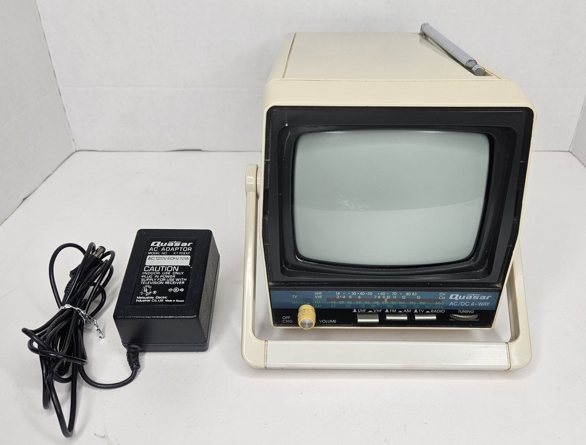 Vintage QUASAR 5” Portable TV, UHF/VHF AM/FM Radio Model XP1477XH TESTED! | eBay Vintage QUASAR 5” Portable TV, UHF/VHF AM/FM Radio Model XP1477XH TESTED! | eBay