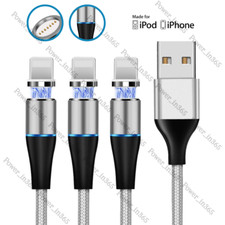 For iPhone 14 13 12 11 XS XR X 8 7 6 SE Fast Charger Magnetic USB Charging Cable