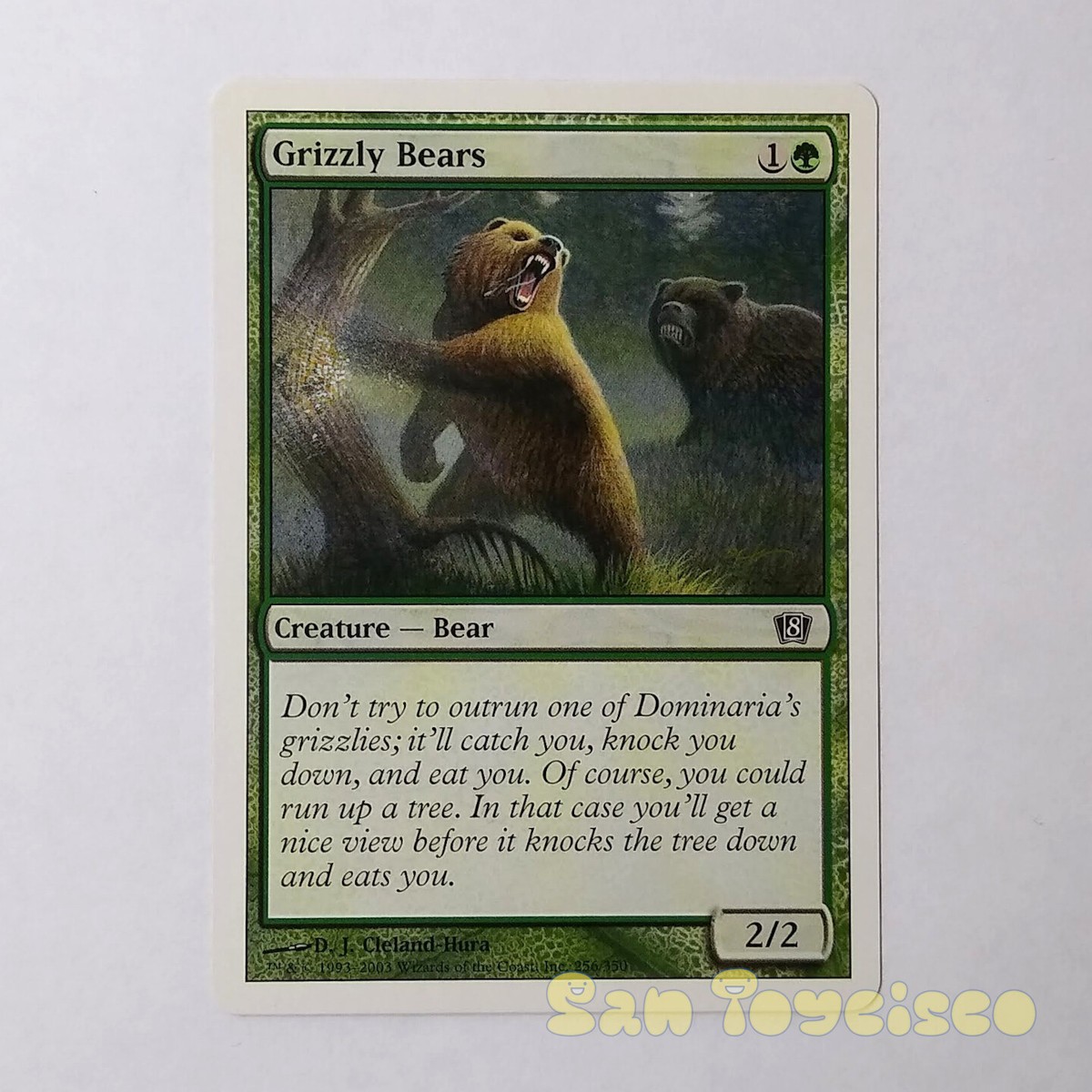 Magic The Gathering MTG 8th Edition - 256/350 Grizzly Bears Card b