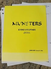 Vintage TV Show Script 1966 - The Munsters - Eddie's Brother by Dick Conway