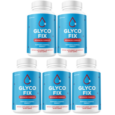 Glyco FIx Pills - Glyco Fix Blood Sugar Health Support Formula - 5 Bottles