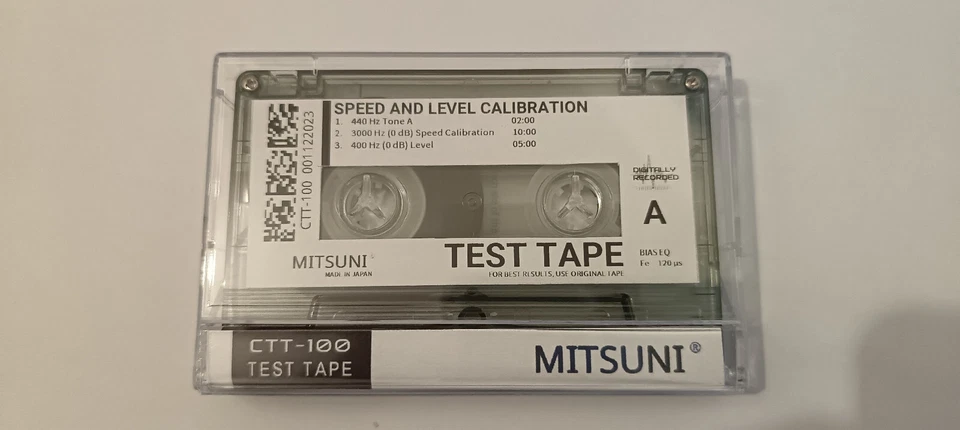 Cassette calibration Wow&Flutter Azimuth Speed CTT-100 - Photo 4/4