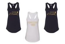 Bride Squad Tank Top Womens Racerback Funny Bachelorette Party Shirts Bridesmaid