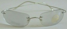 NWT True Vintage Clear Tinted Mirrored Rimless Wrap around vintage eyewear