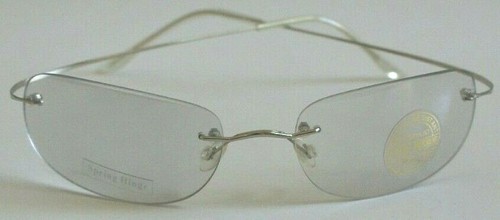 Neu mit Etikett True Vintage durchsichtig getönt verspiegelt randlos Wickeloptik Vintage Brille - Bild 1 von 7