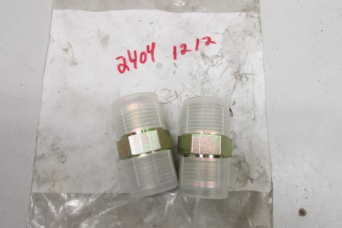 Eaton Aeroquip 2404-12-12 Fitting Lot of 2!