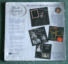 Creative Memories 12 x 12 Black Scrapbook Pages Refill RCM-12BL Open Package