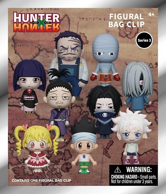 New] Hunter X Hunter Series 3 - 3D Foam Bag Clip - Random 1 Blind