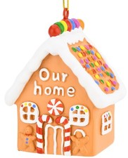 NO PACKAGING Cute Our Home Gingerbread House Christmas Family Ornaments Adorable