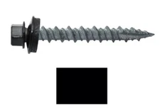 #10-14x1 1/2" BLACK POLE BARN SELF TAPPING SHEET METAL SCREWS 250 COUNT