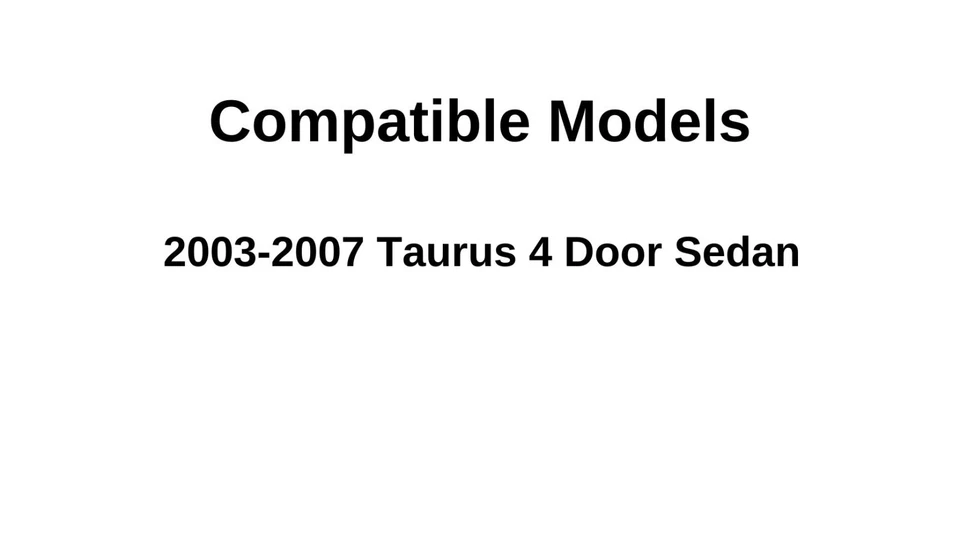 Fits 2003-2007 Ford Taurus 4 Door Sedan Rear Window Back Glass Heated   - Image 4 of 4