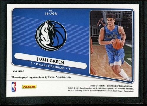 2020-21 Josh Green Auto Panini Donruss Optic Purple RC Rookie Singnatures Series - Picture 2 of 2