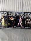 1996 Star Wars Action Figures Lot Of 4 Darth Vader, Luke Skywalker, Hans Solo…