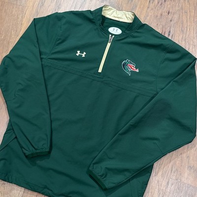 UAB Blazers Jacket Mens XL Green Under Armour Tech Quarter Zip Pullover On Field