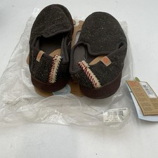 Acorn Lightweight Bristol Loafer Slippers Womens Black Flecked Cozy Size 10