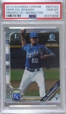2019 Bowman Chrome Prospects Refractor /499 Yefri Del Rosario PSA 10 GEM MT 8d2