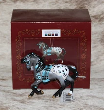 TRAIL OF PAINTED PONIES The Living Stone Ornament~2.6" Tall~TurquoiseSymbol~2025