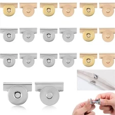 10pcs Magnetic Snaps, Magnetic Buttons Sew on Clasps Snap Fastener Magnets ❁