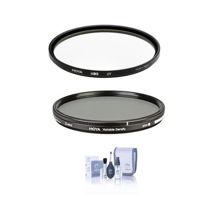 Hoya 67mm HD3 UV Filter - With Hoya 67mm Variable ND Filter (0.45 to 2.7 (1.5 to