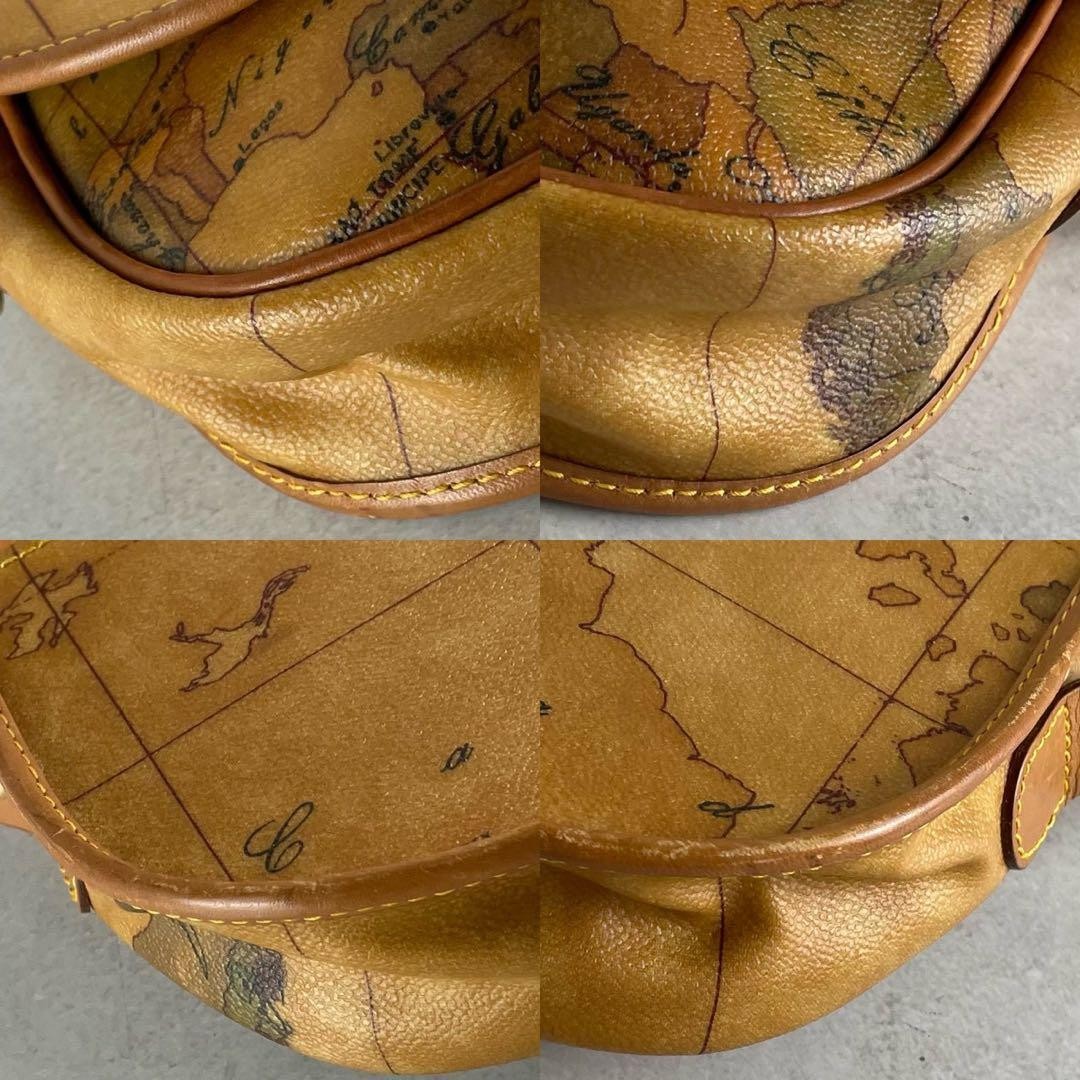 Prima Classe PVC Leather Map Pattern Shoulder Bag… - image 5