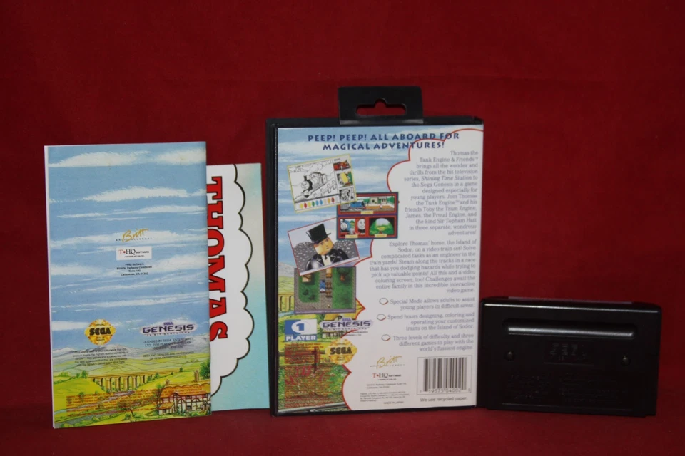 Thomas The Tank Engine & Friends (Sega Genesis) Authentic Game, CIB Complete - Image 2 of 4