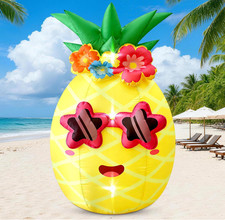 Piña Inflable Gigante 5FT con Luces LED para...
