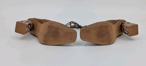 Vince Camuto Dreveri Wildleder-Schnürstiefeletten Schlangenlederabsatz Damengröße 8,5 M - Bild 8 von 22