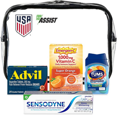 Haleon, Official Partner of U.S. Soccer Limited Edition Stadium Ready Bag Packed