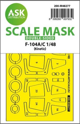 Art Scale 48277 1/48 Artscale F-104A/C Double-sided Express Fit Mask