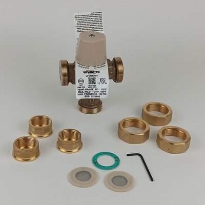 Watts LFMMVM1-UT 3/4'' Thermostatic Mixing Valve (Threaded) Lead-Free Copper 
