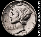 1942-S Silver Mercury Dime - Scarce  High Grade  Lustrous  No Reserve  #K1328