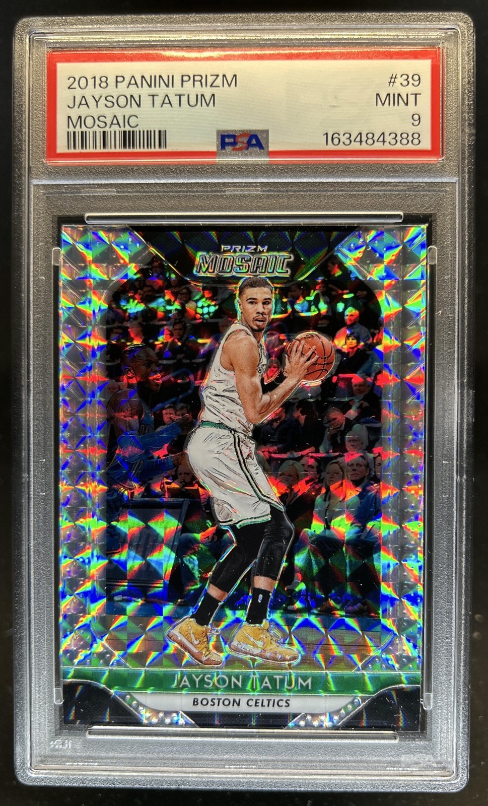 2018-19 Panini Mosaic Prizm Jayson Tatum #39 Celtics PSA 9