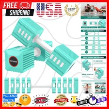 Adjustable Weight Dumbbells Set of 2, 3.4lb/5.7lb/8lb/10.3lb/12.6lb Each Hand...