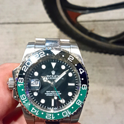 Rolex GMT-Master II Black Dial Black/Green 24-Hr Bezel 40mm Steel Auto Date
