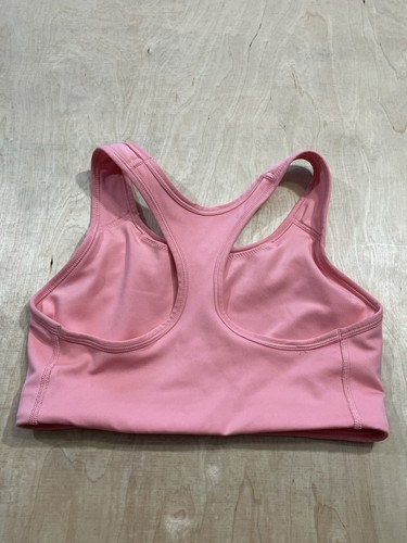 Nike Women's Dri-Fit Racerback Sports Bra Size S Pink with White Swoosh Logo - Picture 4 of 6