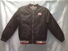 Levi s Struped Puffer Bomber Jacket Coat Boys 6-7 Yrs Size Large Black