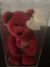 Ty Orginial Beanie Baby Valentina the Bear 1998 Retired Mint with Errors