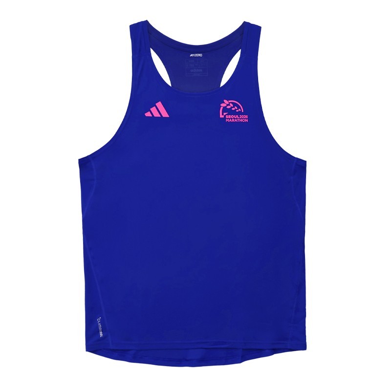 Adidas 2026 Seoul Marathon Tank Mens Running Sportswear Top Tee AsiaFit KS0466 11590₽