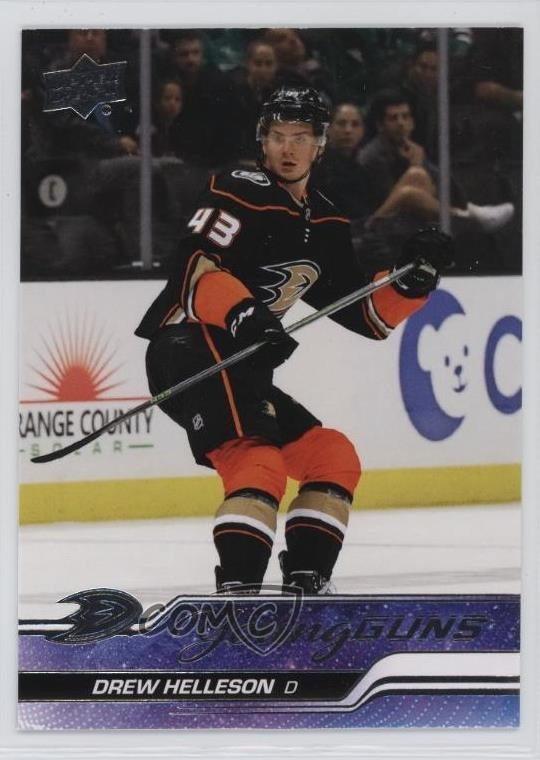 2023-24 Upper Deck Series 1 Young Guns Drew Helleson #220 Rookie RC