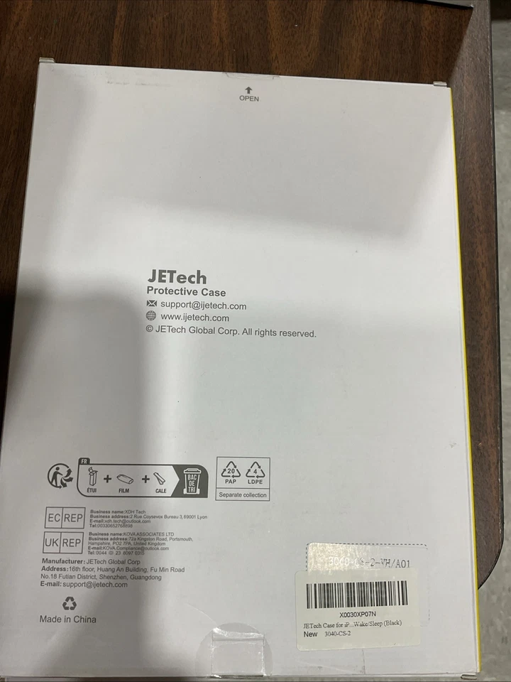 JETech Black Smart Cover Case For Apple iPad Air 2 iPad Air 1 Auto Sleep/Wake - Image 2 of 2