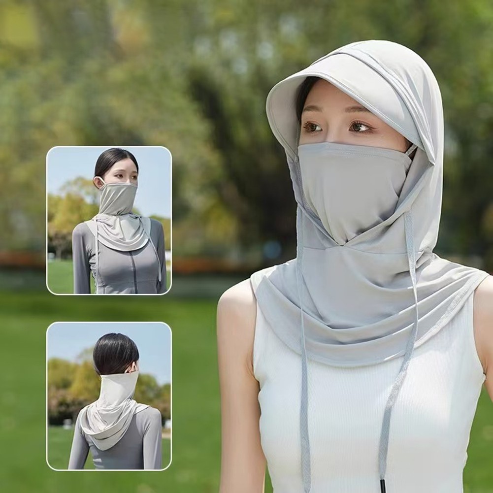 APL Cappello da Sole Regolabile Ciclismo Cappuccio Solare Traspirante Top Protezione Completa