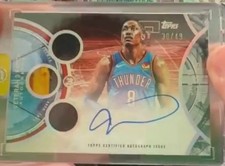 JALEN WILLIAMS 2025-26 TOPPS 3 VETERAN 3 PATCH THUNDER AUTO /49 Q6560