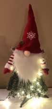 HOLIDAY STYLE Lighted 24" GNOME CHRISTMAS TREE Decor