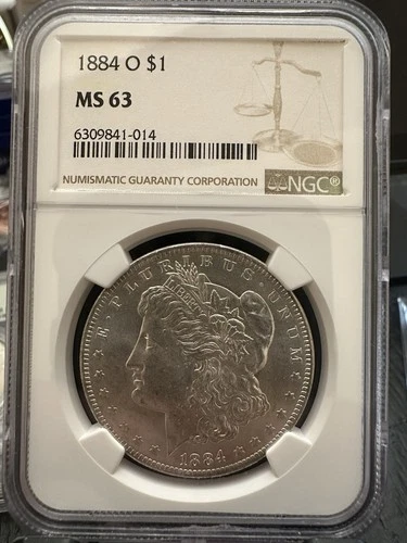 1884 Morgan Silver Dollar $1 NGC MS 63 6309841-014 Business Strike