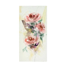 Melissa 'Rosa Flora II' Canvas Wall Art Living Room, Bedroom, or Office Decor