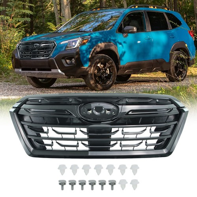 #ad #ad Front Grill Set Compatible with 2022 2024 Subaru Forester Black $79.00