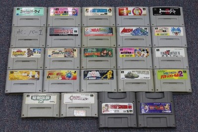 WHOLESALE LOT 24 Nintendo Super Famicom Games SFC Japan Import SNES ...