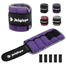 Adjustable Ankle Weights 1 Pair 2/4/6/8/10 LBS Wrist Leg Arm Weights for Wome...